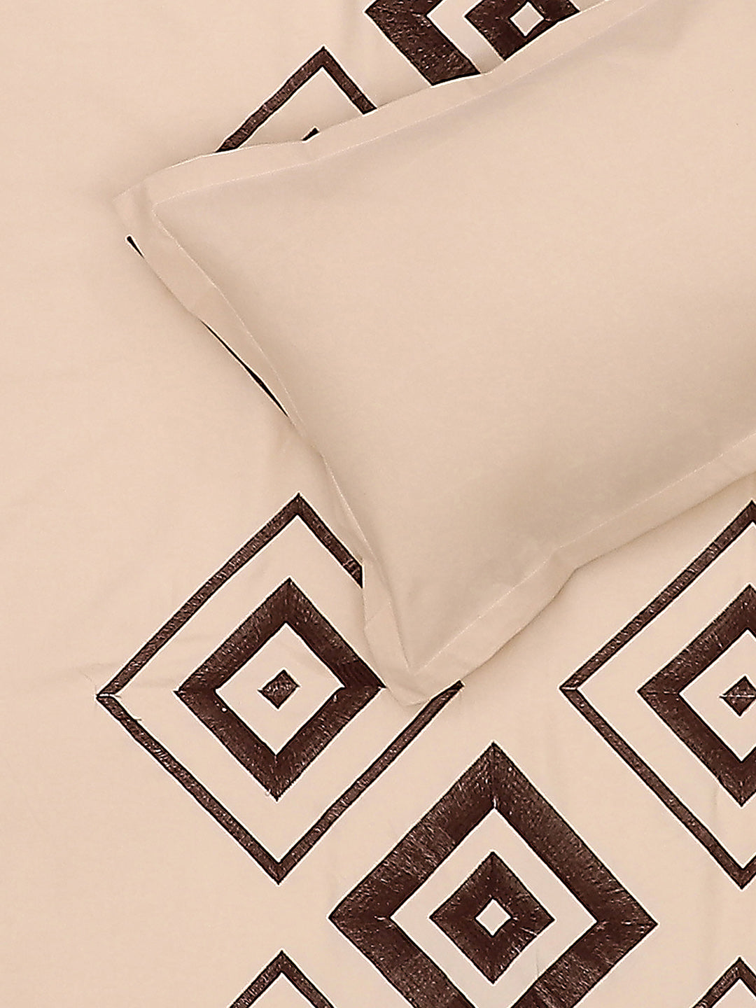 115 GSM Polyester Double Bed Bedsheet with 2 Pillow Covers - Updated - Updated