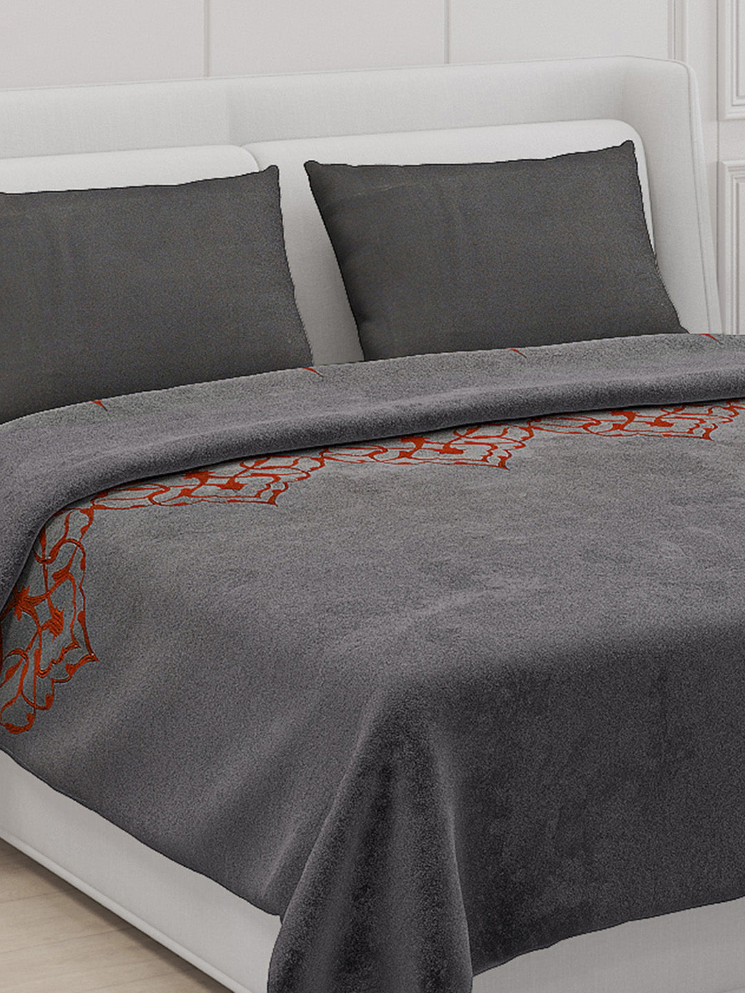 115 GSM Polyester Double Bed Bedsheet with 2 Pillow Covers - Updated - Updated - Updated