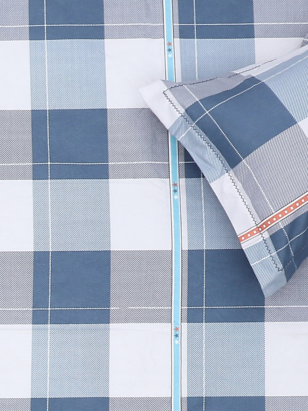 140 GSM Polyester Double Bed Bedsheet with 2 Pillow Covers