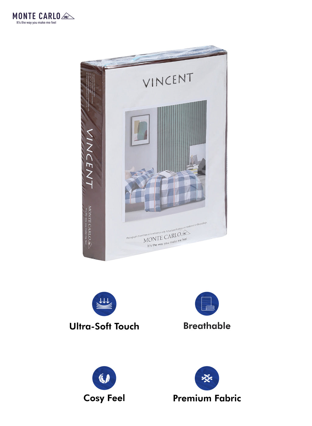 140 GSM Polyester Double Bed Bedsheet with 2 Pillow Covers