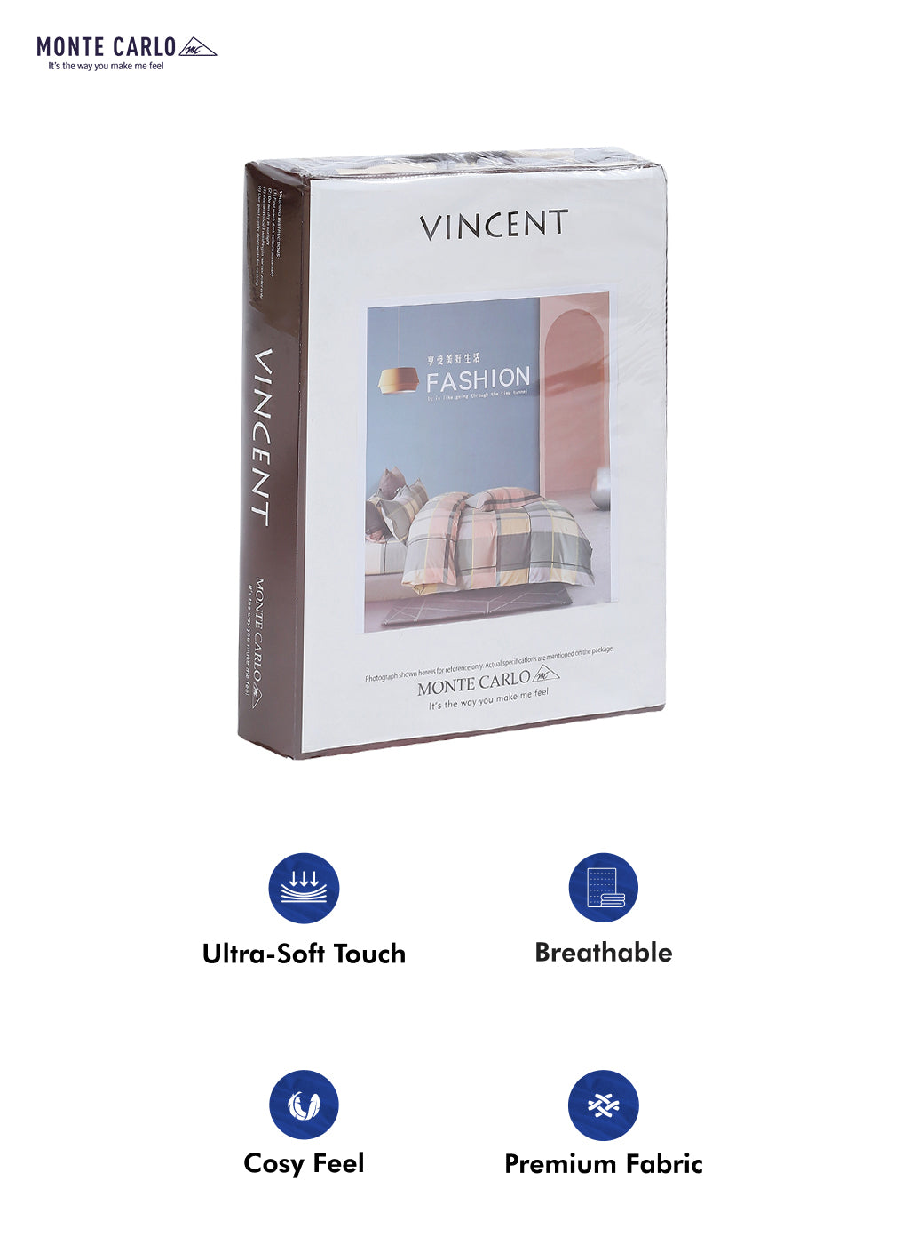 140 GSM Polyester Double Bed Bedsheet with 2 Pillow Covers