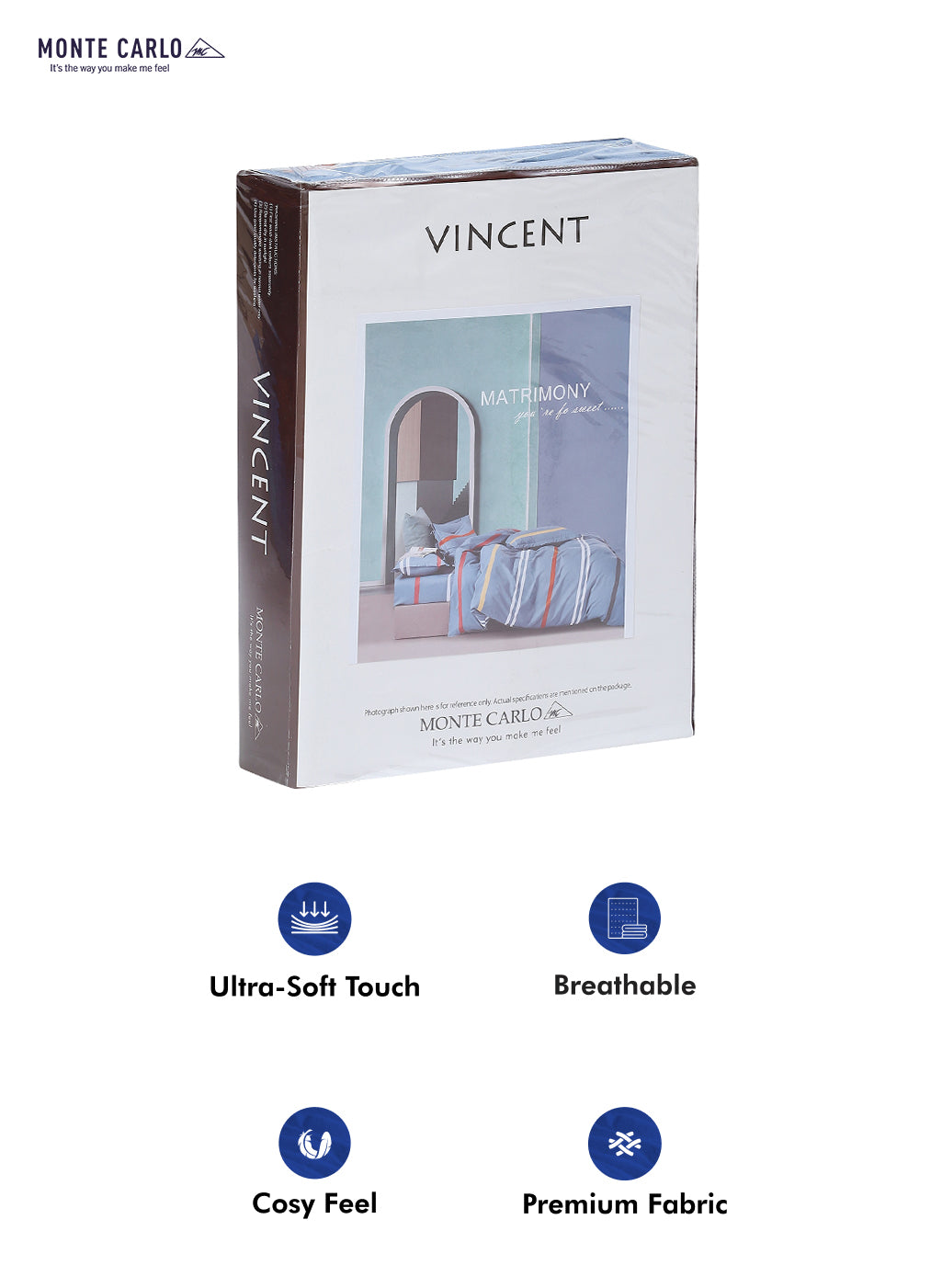 140 GSM Polyester Double Bed Bedsheet with 2 Pillow Covers