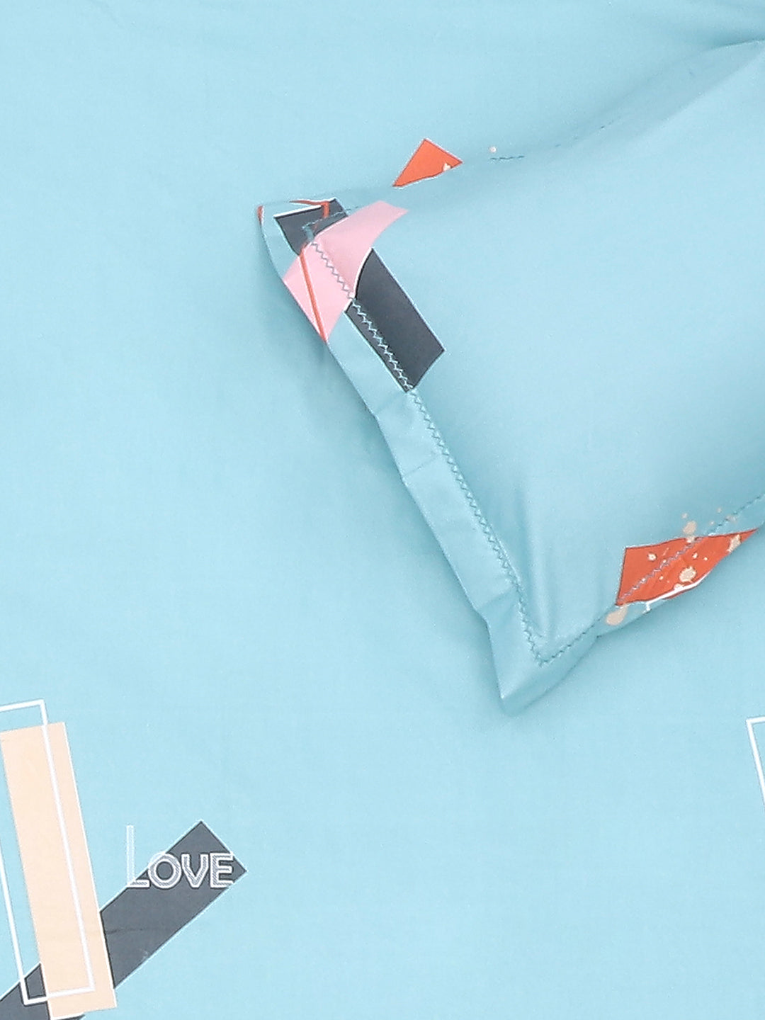 140 GSM Polyester Double Bed Bedsheet with 2 Pillow Covers