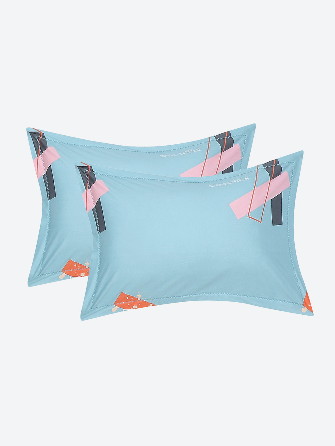 140 GSM Polyester Double Bed Bedsheet with 2 Pillow Covers