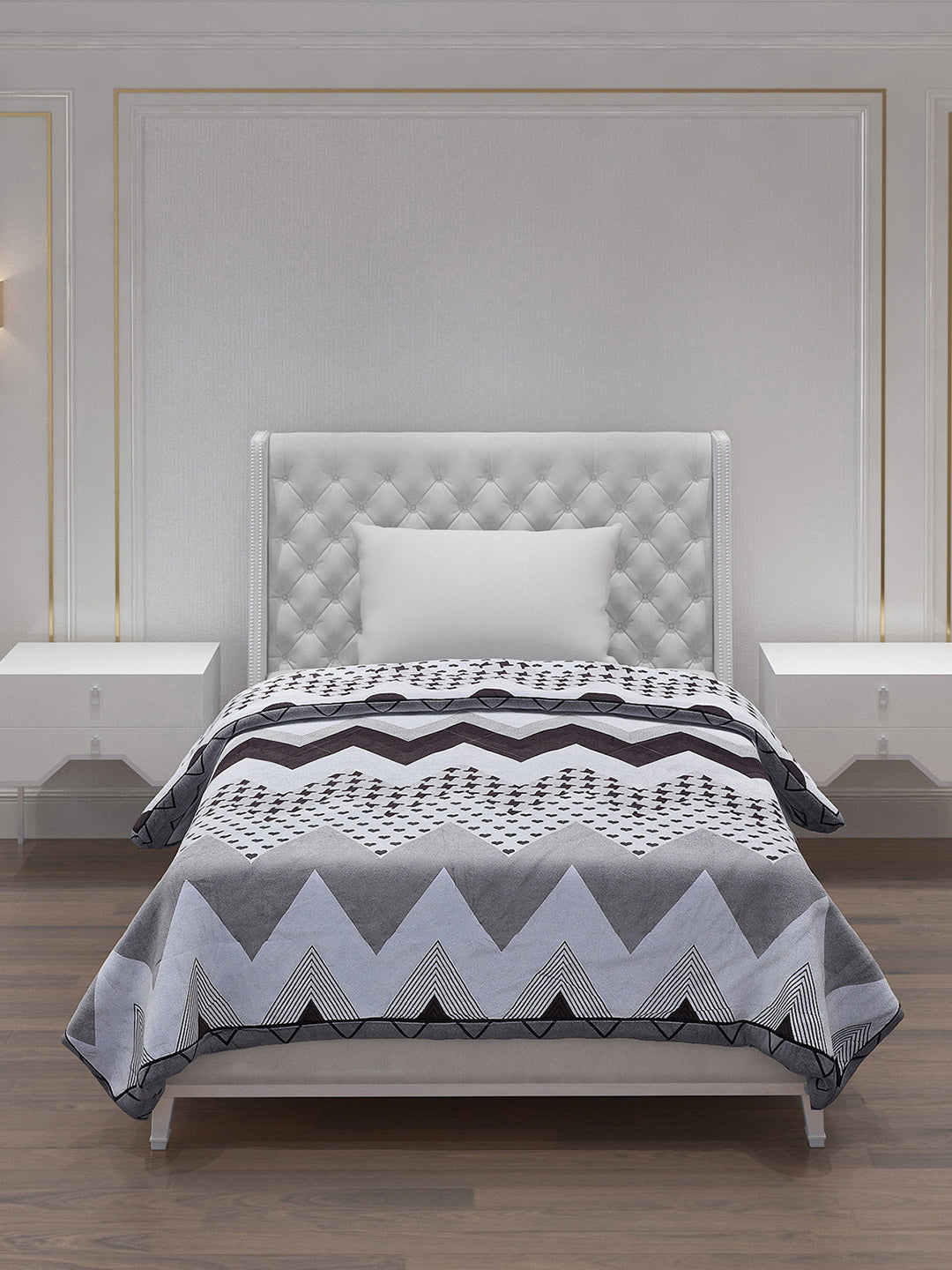 Printed 100% Polyester Single Bed Comforter for AC Room