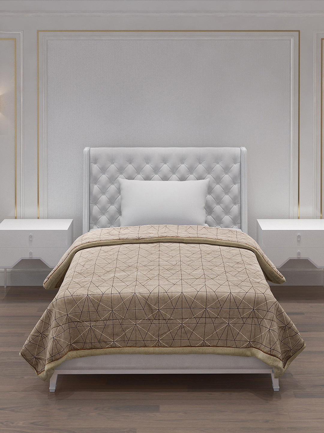 Printed 100% Polyester Single Bed Comforter for AC Room