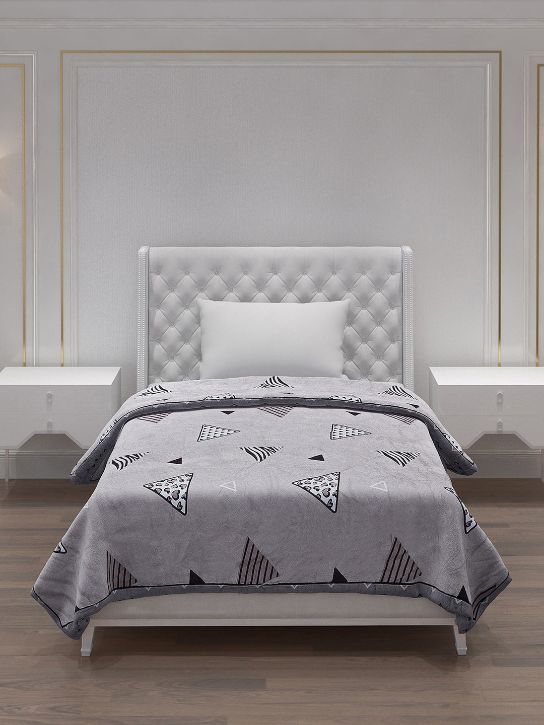 Printed 100% Polyester Single Bed Comforter for AC Room