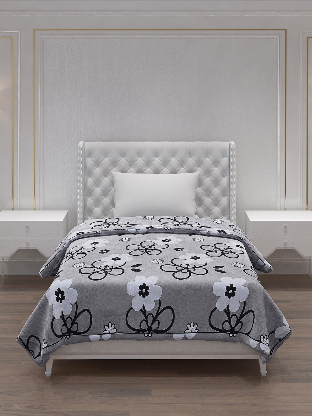 Printed 100% Polyester Single Bed Comforter for AC Room