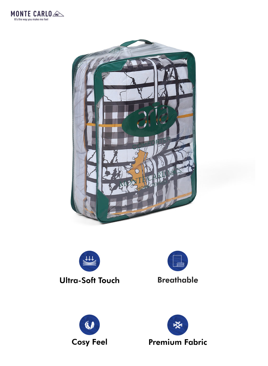 Printed 100% Polyester Single Bed Comforter for AC Room