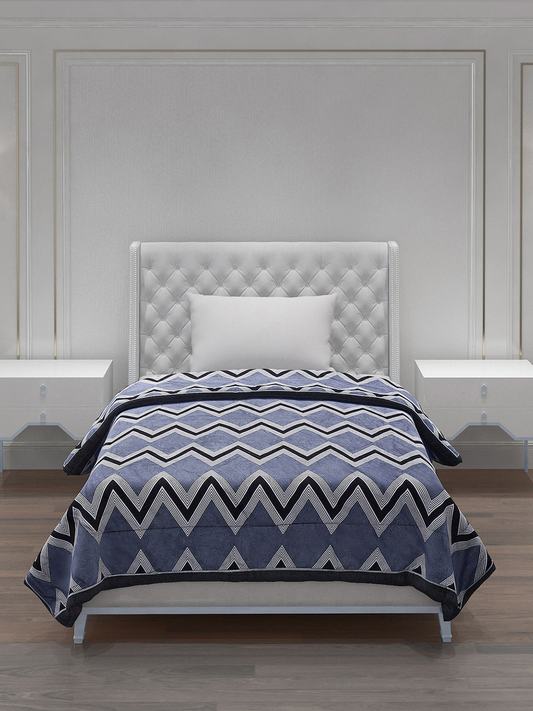 Printed 100% Polyester Single Bed Comforter for AC Room