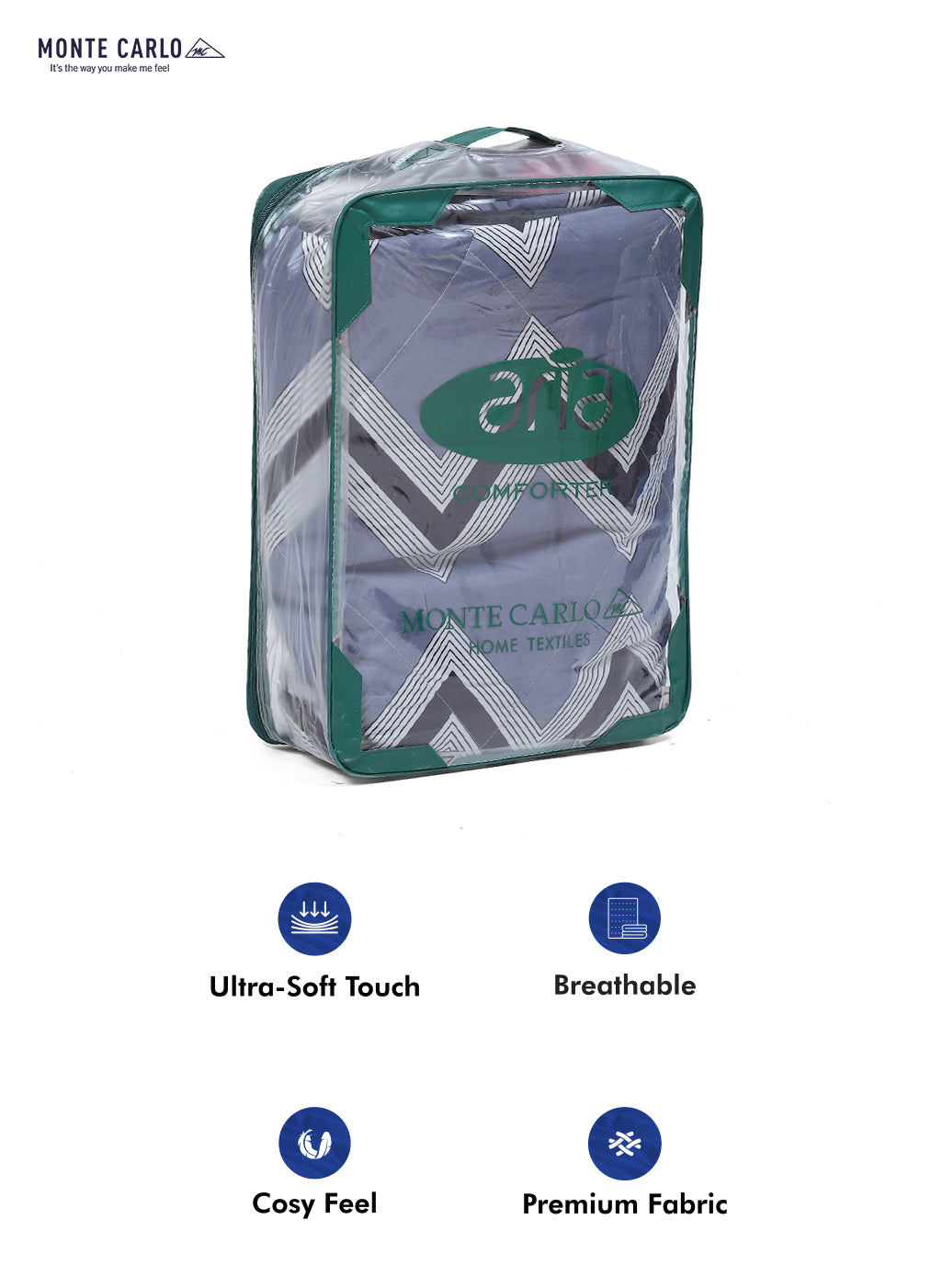 Printed 100% Polyester Single Bed Comforter for AC Room