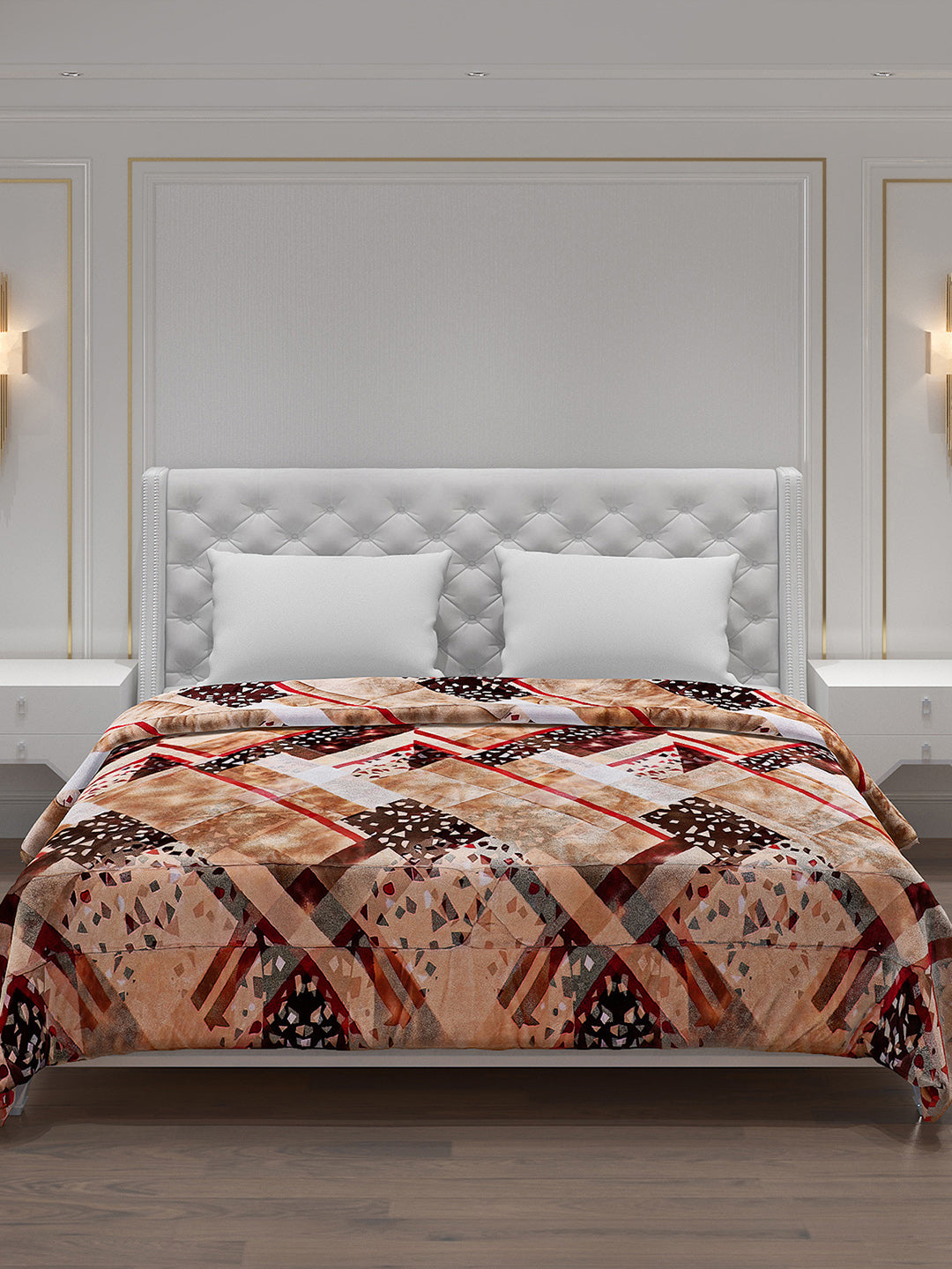 Printed Polyester Double Bed Comforter for Winter