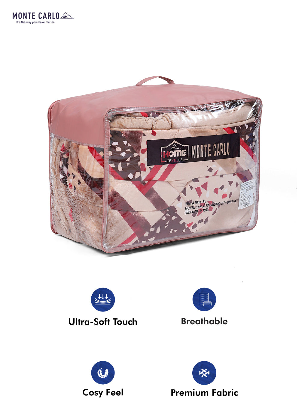 Printed Polyester Double Bed Comforter for Winter