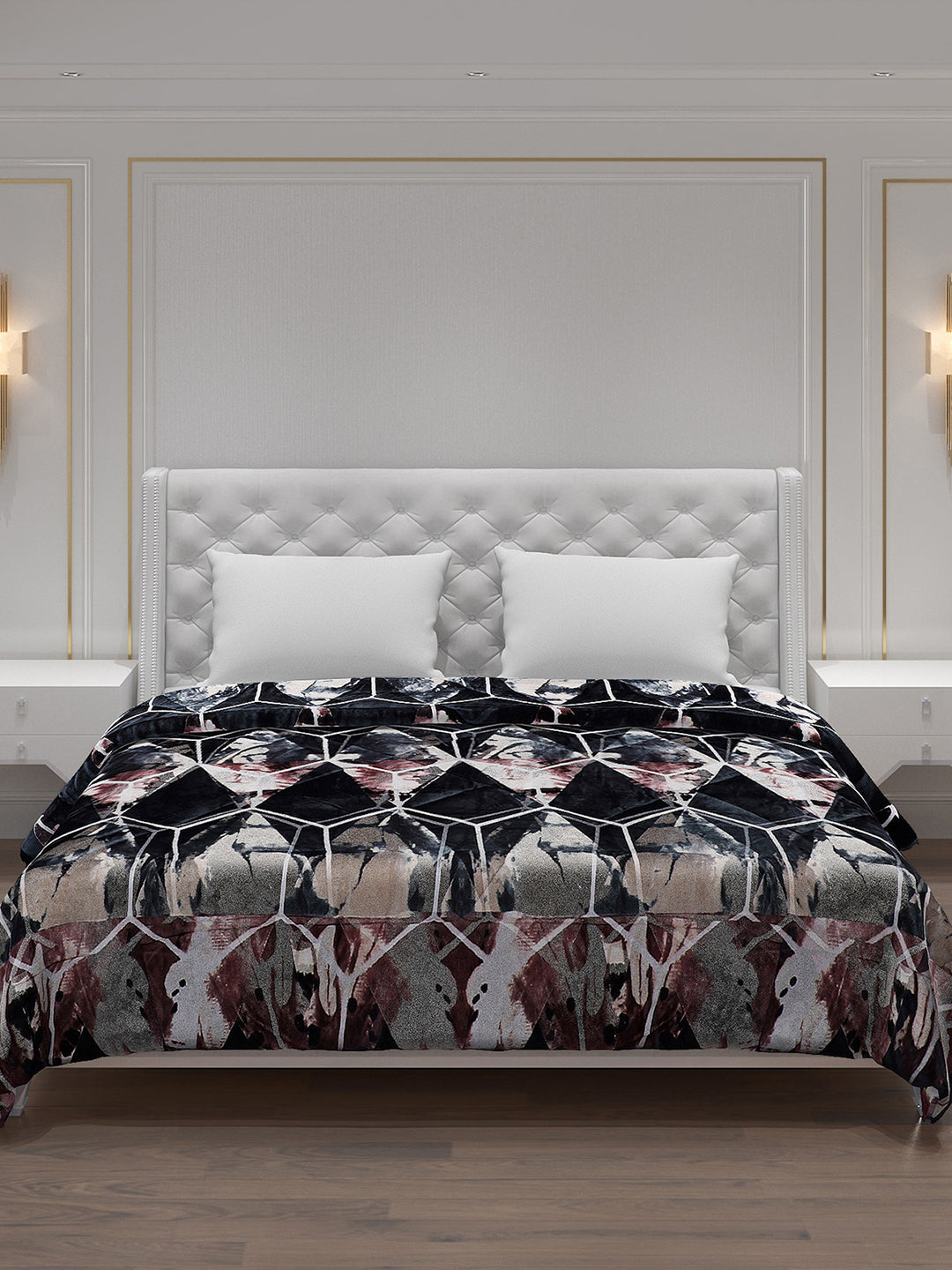 Printed Polyester Double Bed Comforter for Winter
