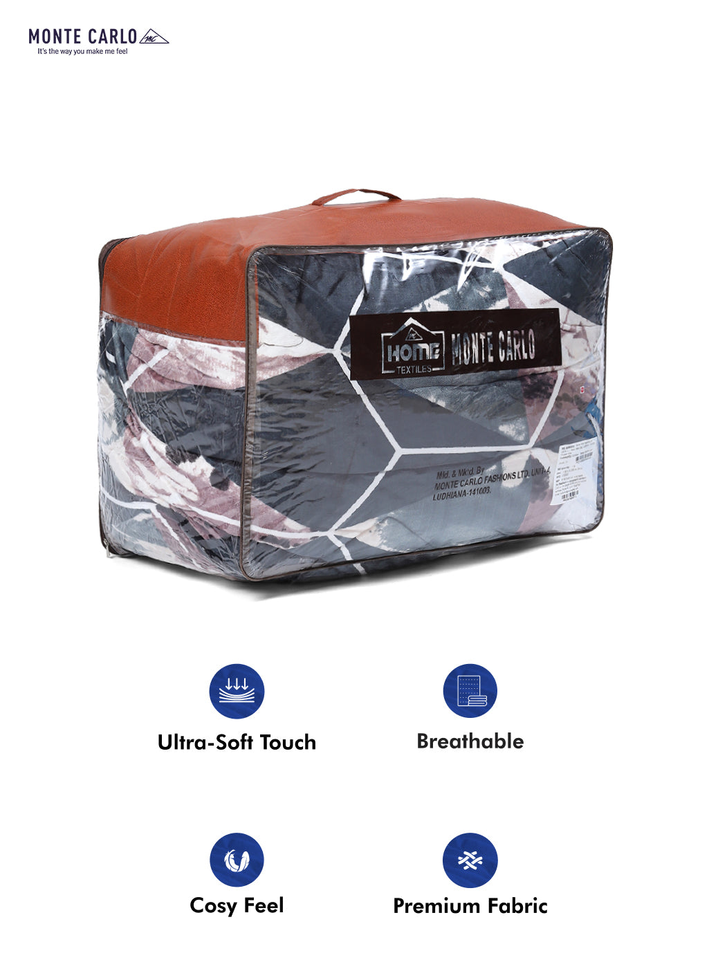 Printed Polyester Double Bed Comforter for Winter