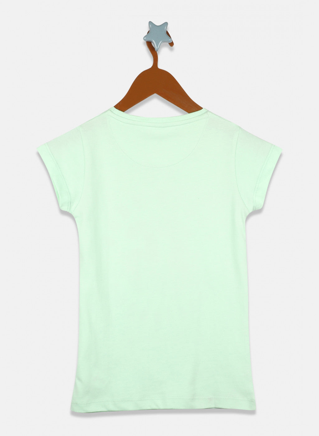 Girls Red & Green Printed Top 2 Pc