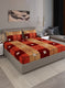 130 GSM Polyester Queen Bedsheet with 2 Pillow Covers
