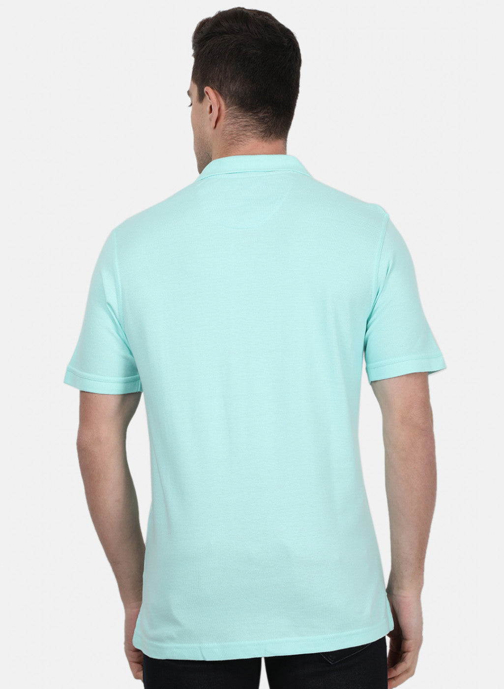 Mens Sky Blue Plain T-Shirt