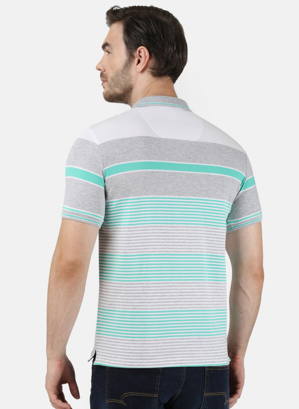 Mens Green Stripe T-Shirt