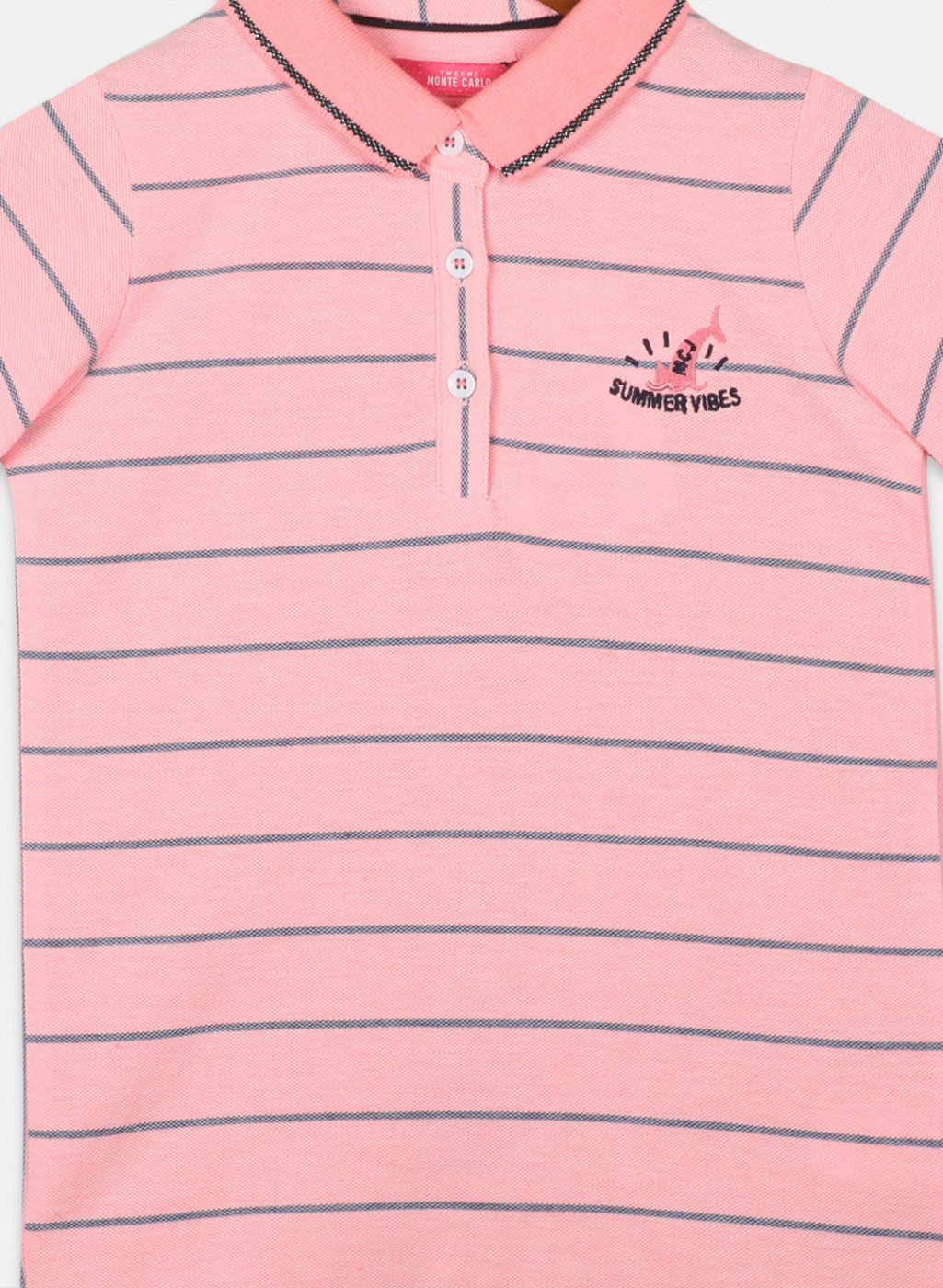 Girls Peach Stripe T-Shirts