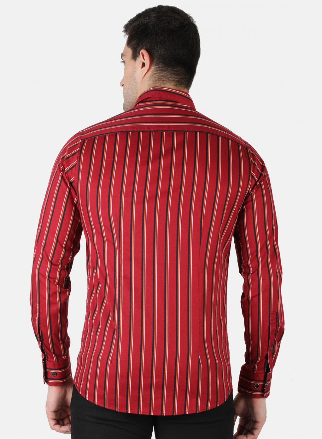 Men Red Stripe Shirt