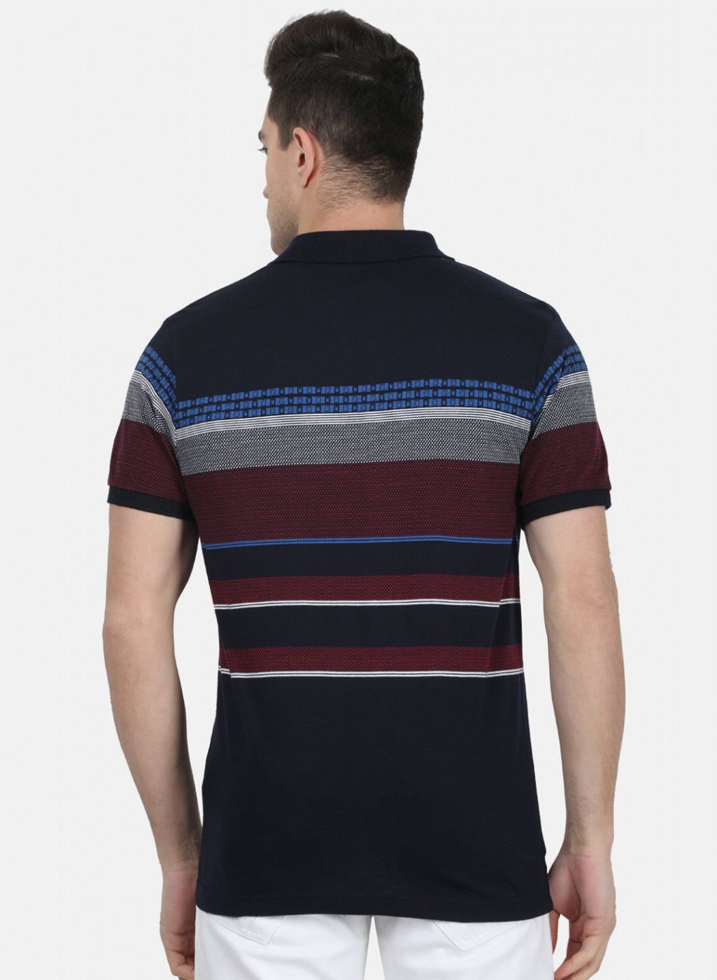 Mens NAvy Blue Stripe T-Shirt