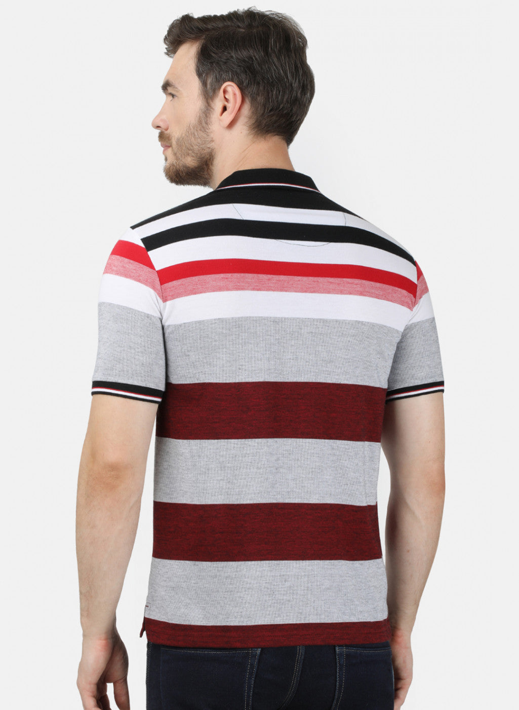 Mens Multi Color Stripe T-Shirt
