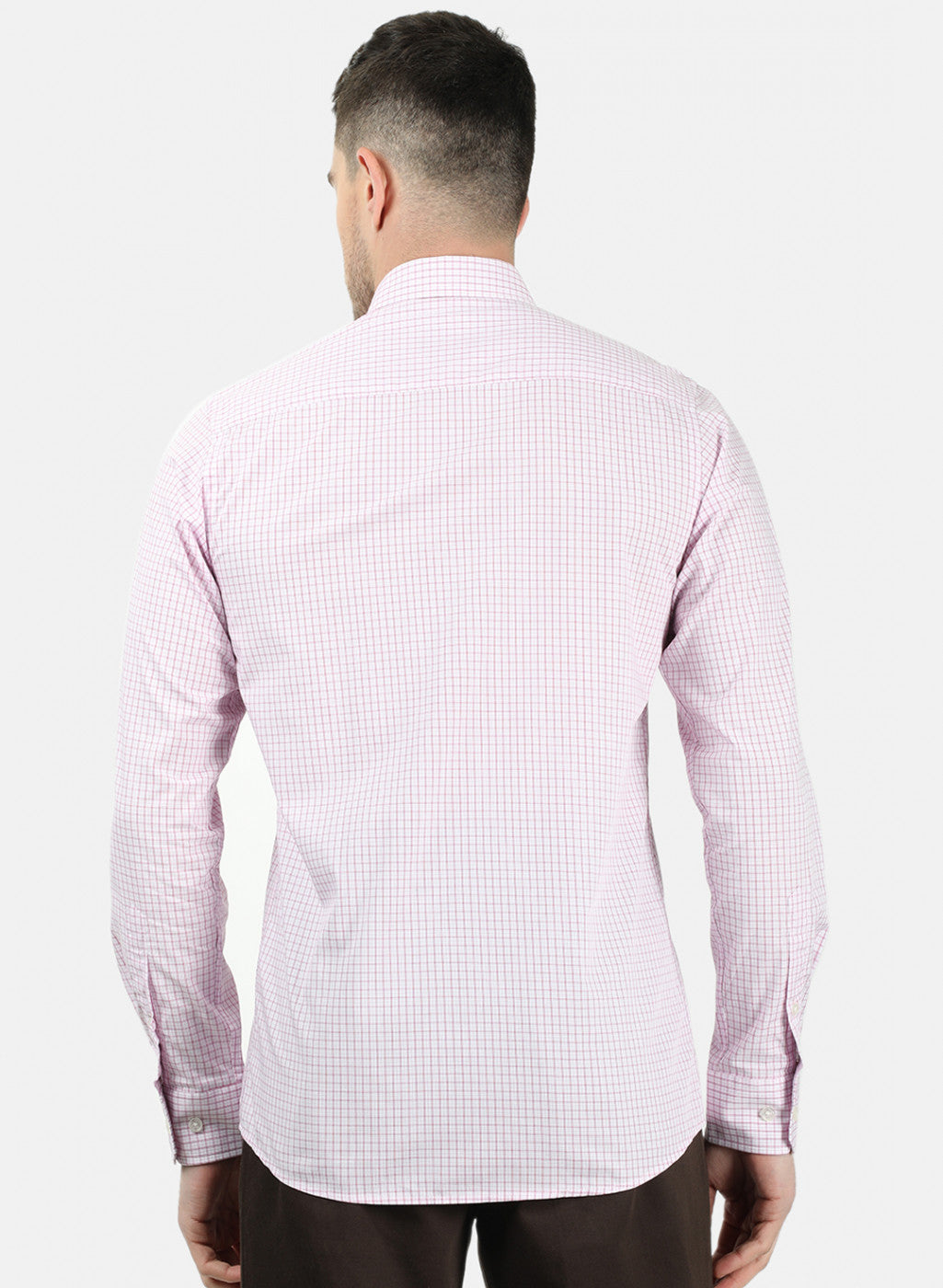 Men Pink Check Shirts
