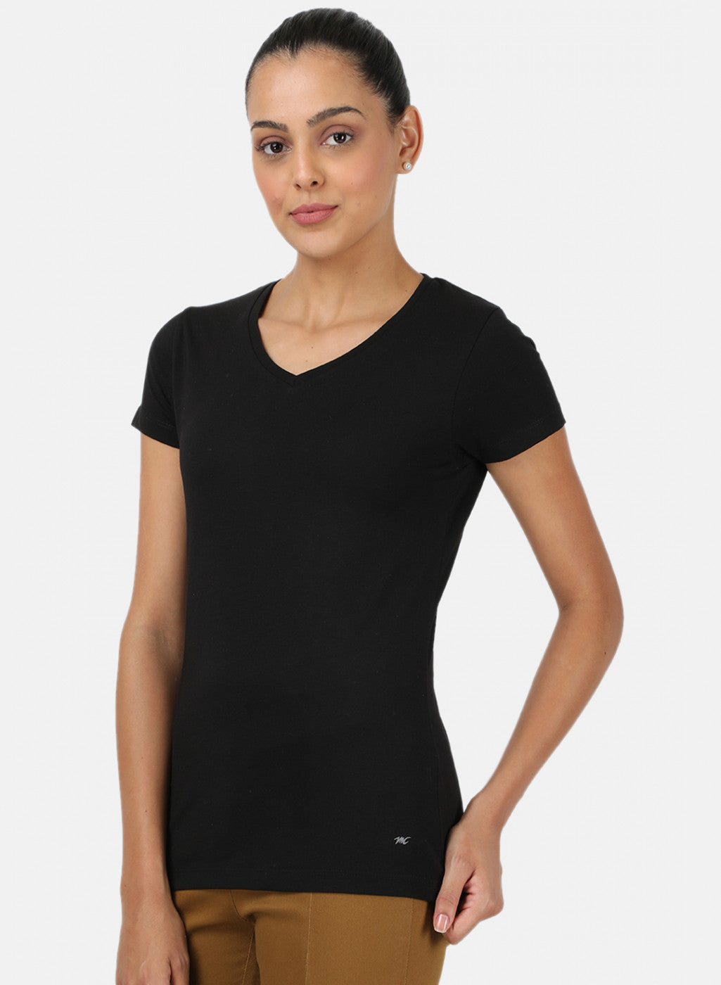 Womens Black & Grey Plain Top 2Pc Set