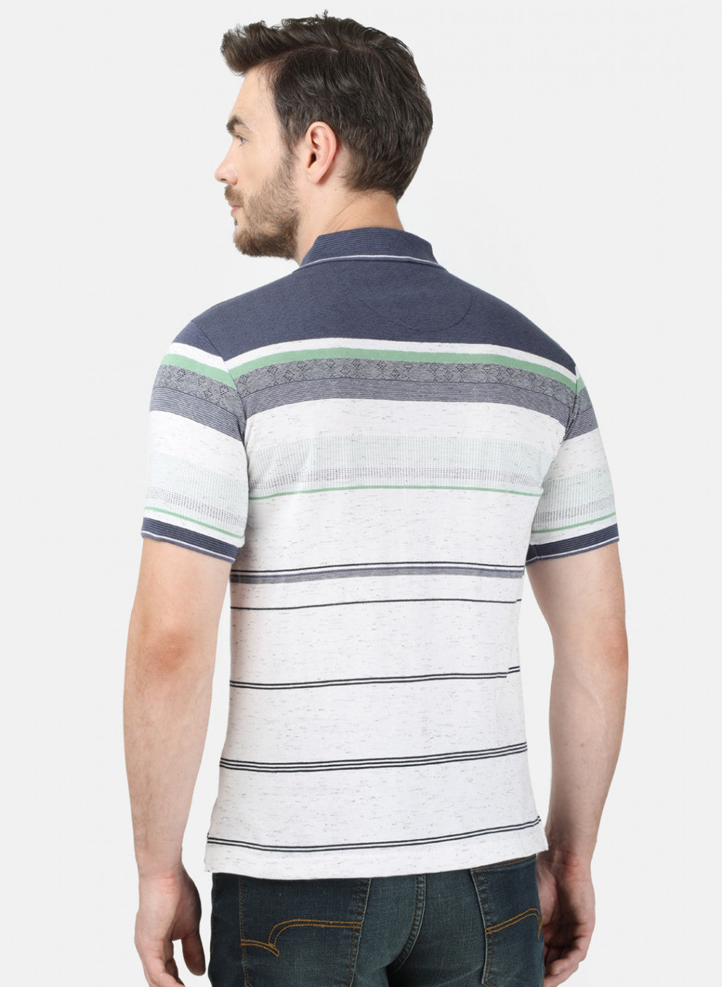 Mens Multi Color Stripe T-Shirt