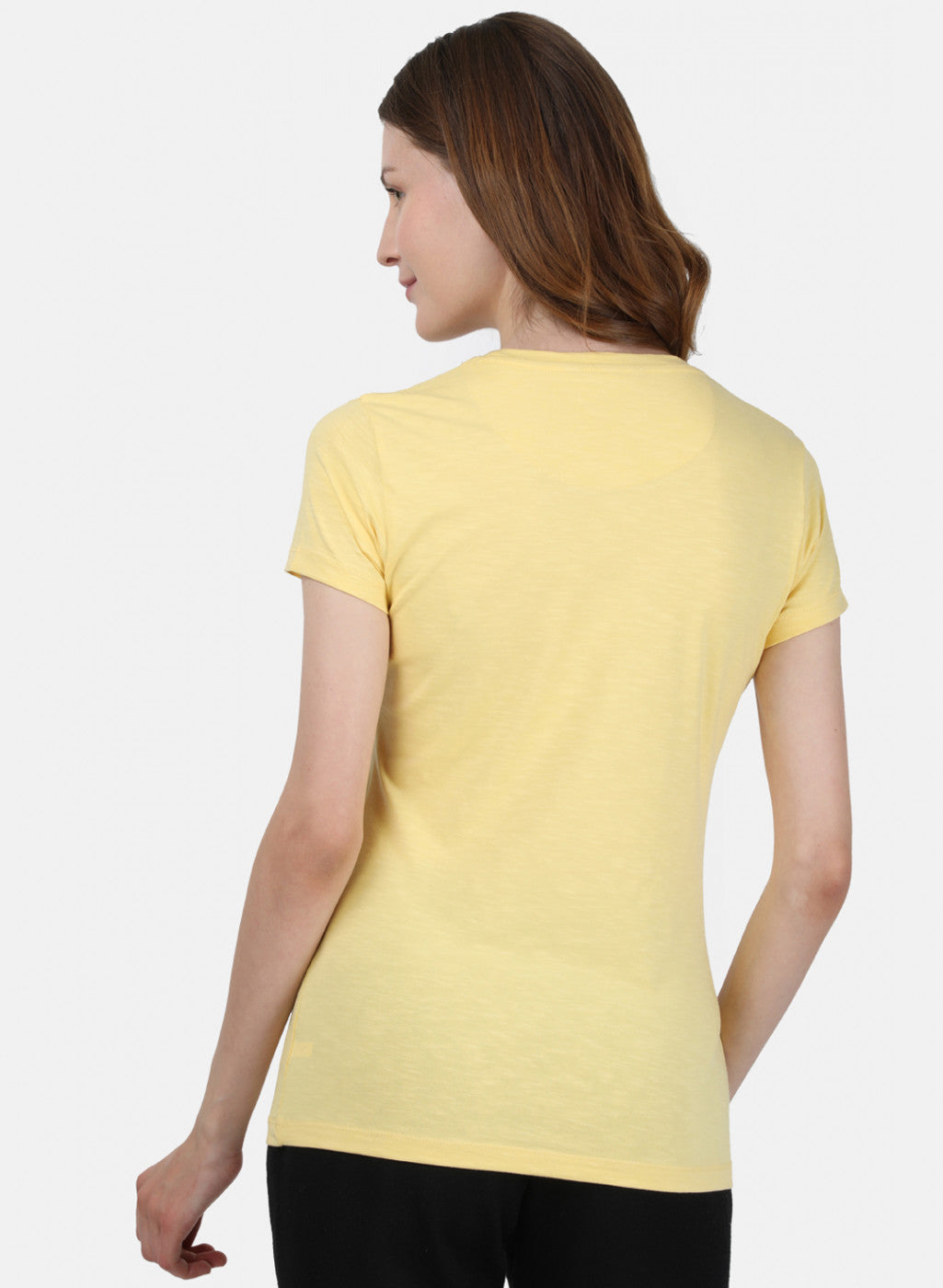 Womens Yellow Printed Top