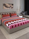 130 GSM Polyester Queen Bedsheet with 2 Pillow Covers