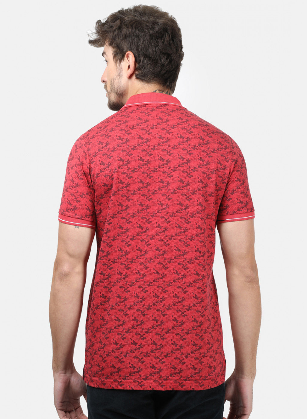 Men Red Printed T-Shirts