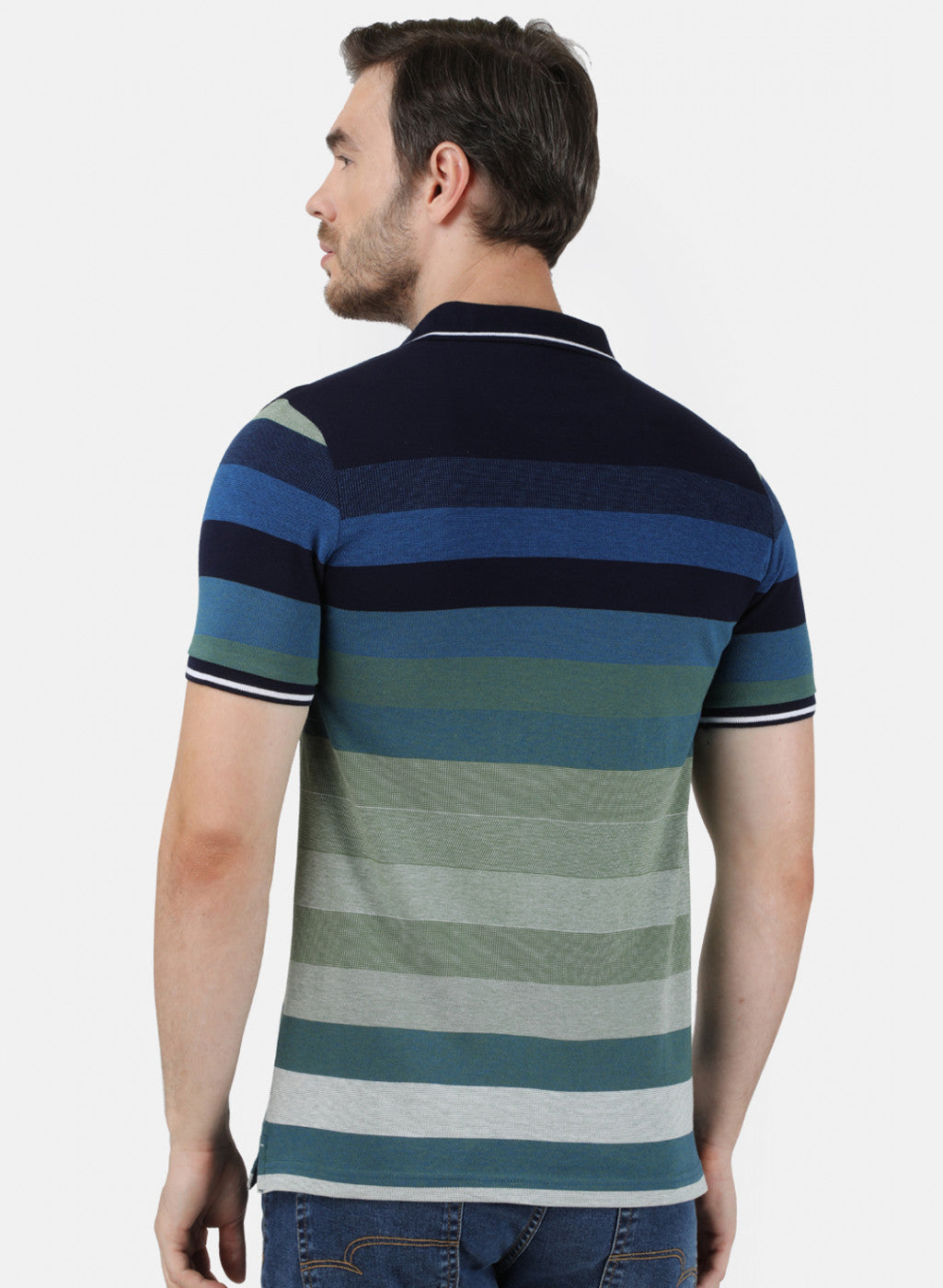 Mens Multi Color Stripe T-Shirt
