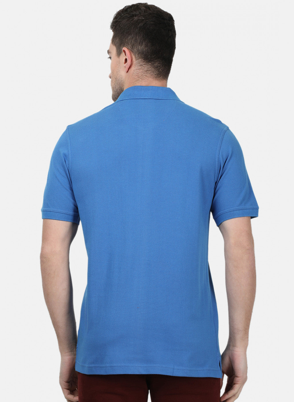 Mens Blue Plain T-Shirts