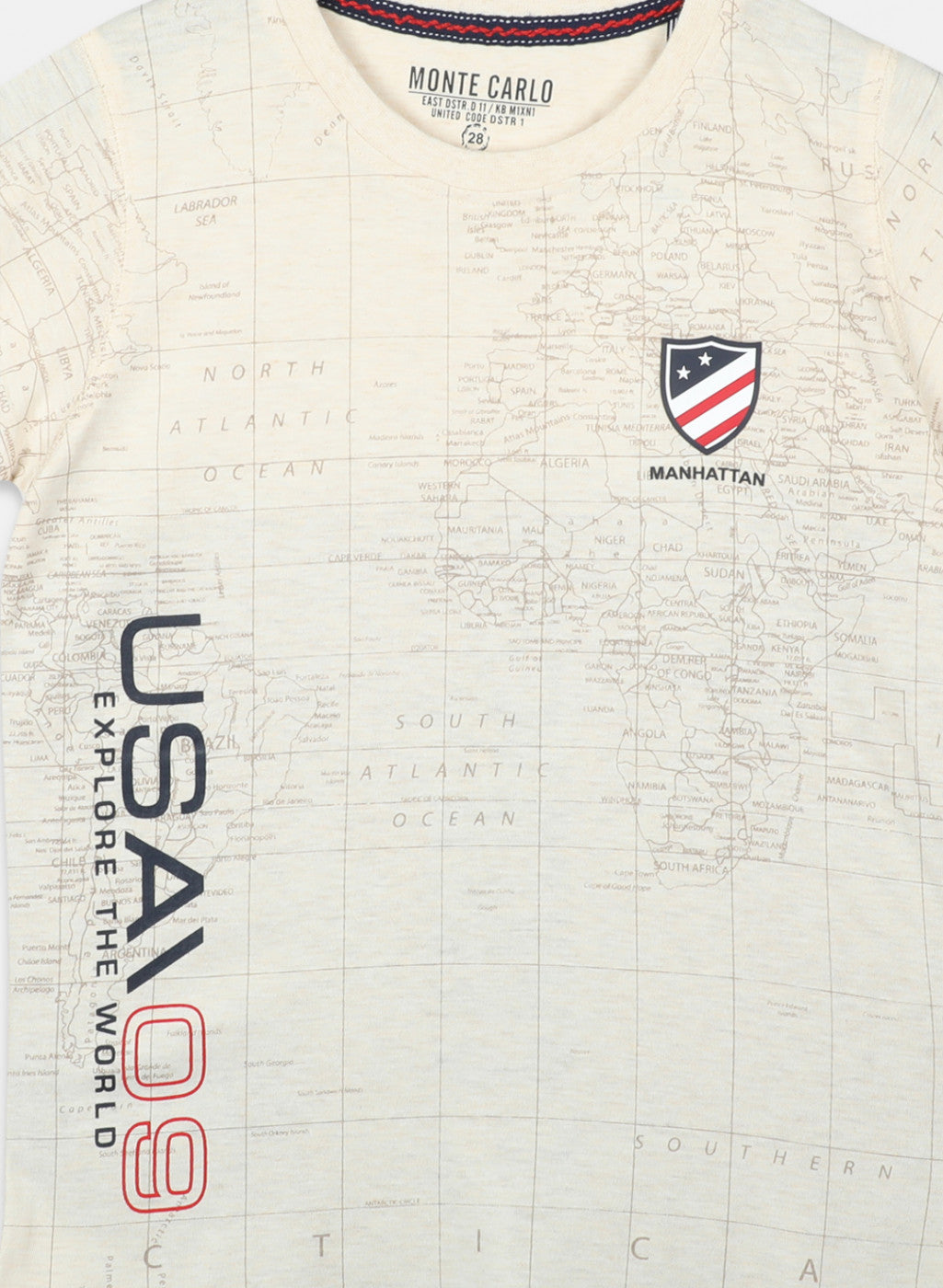 Boys Beige Printed T-Shirts