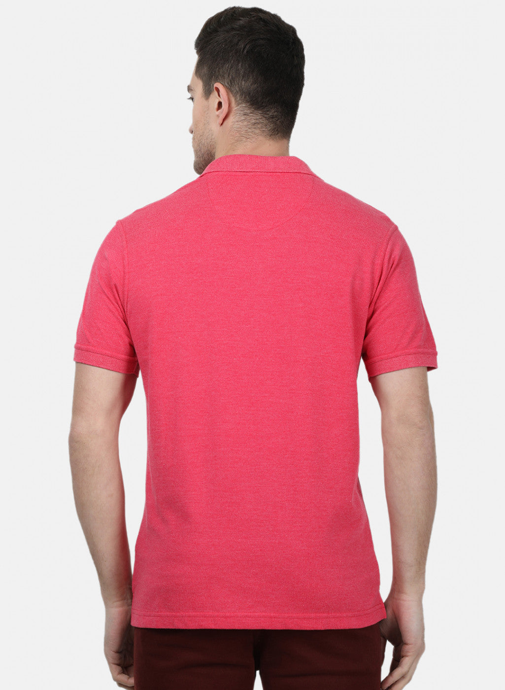 Mens Pink Plain T-Shirts