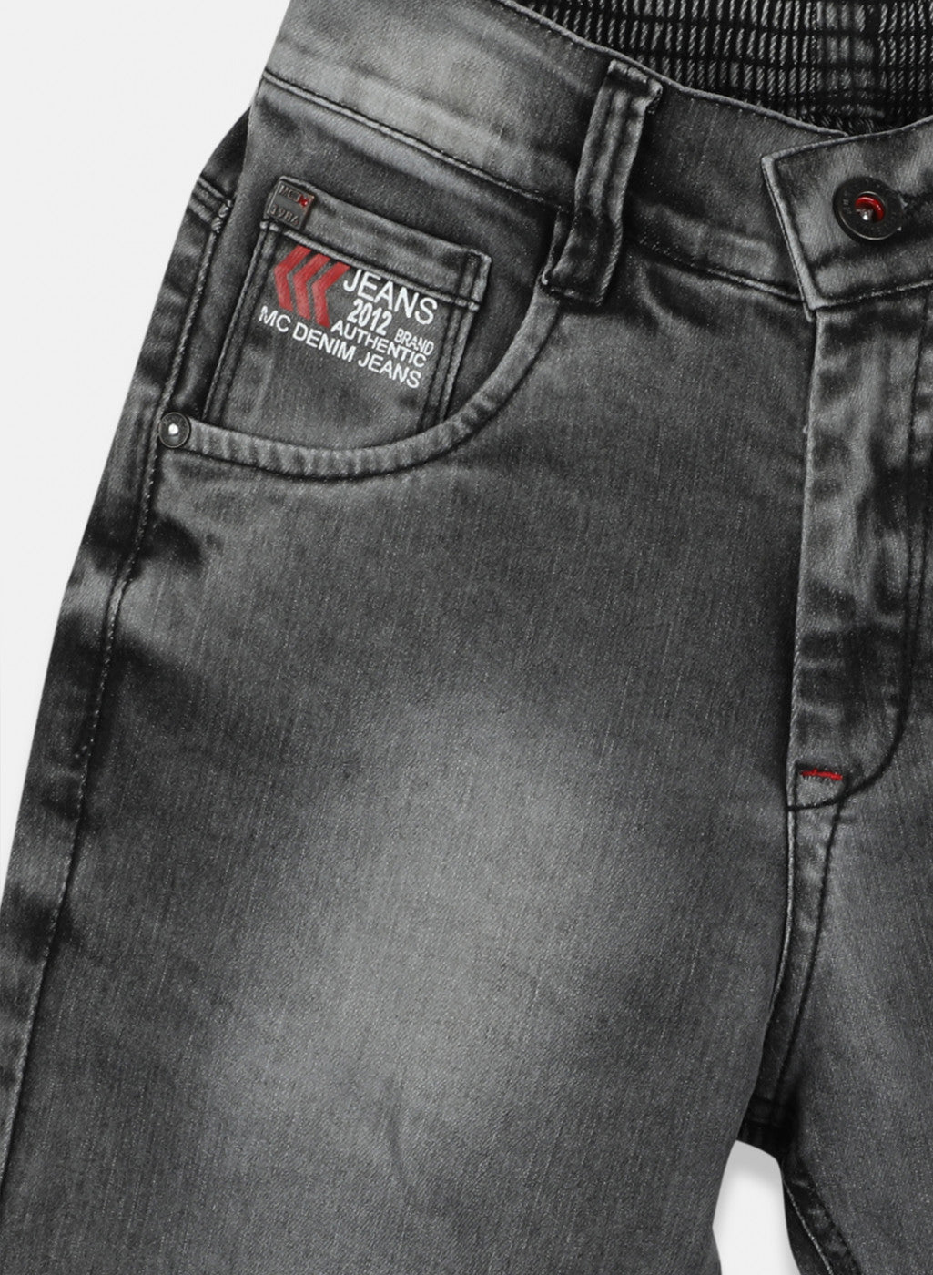 Boys Grey Normal Wash Capri