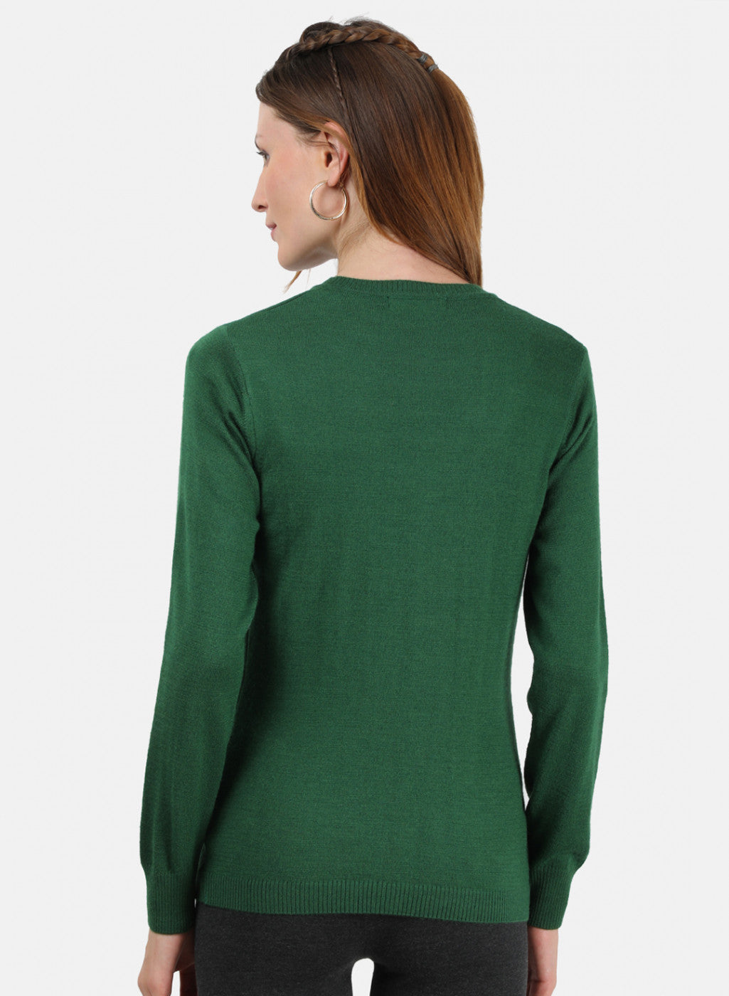 Women Green Solid Cardigan