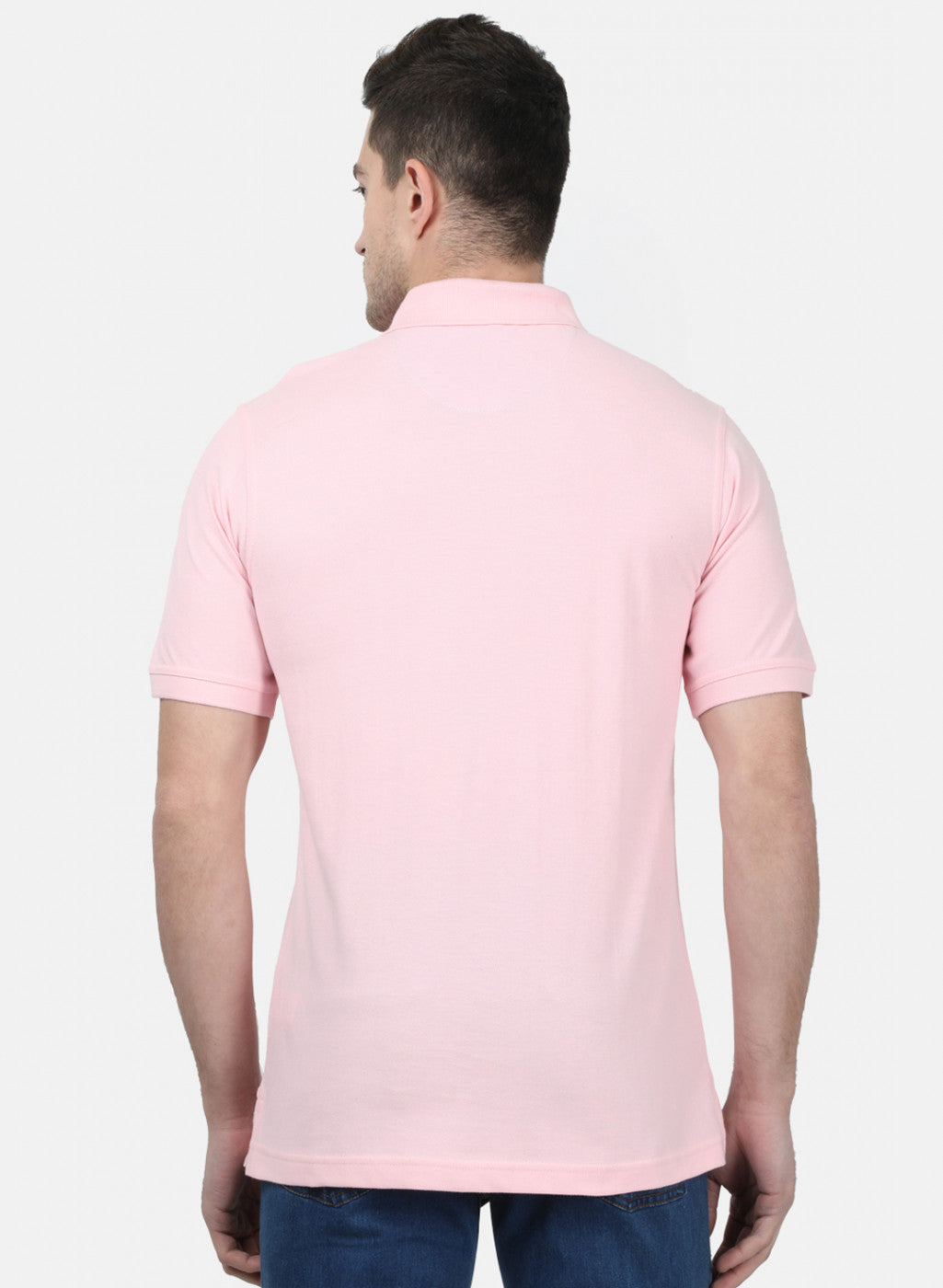 Mens Pink Plain T-Shirts