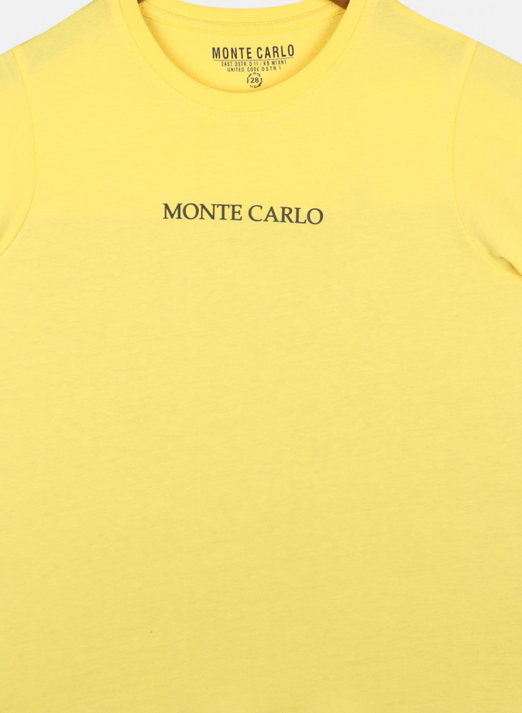 Boys Yellow Plain T-Shirt