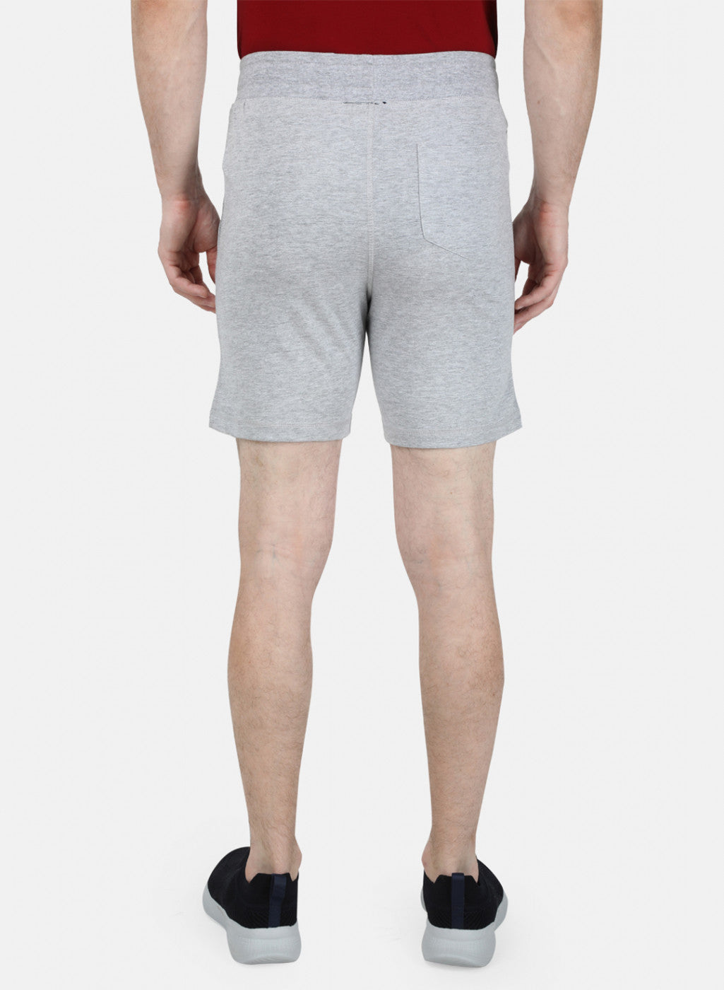 Mens Grey Plain Bermuda