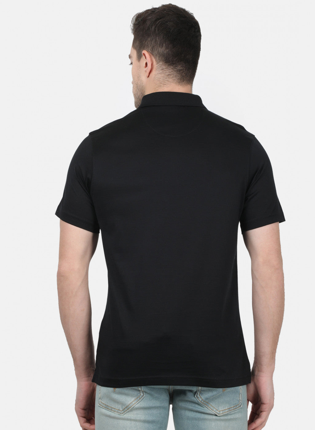Mens Black Plain T-Shirts