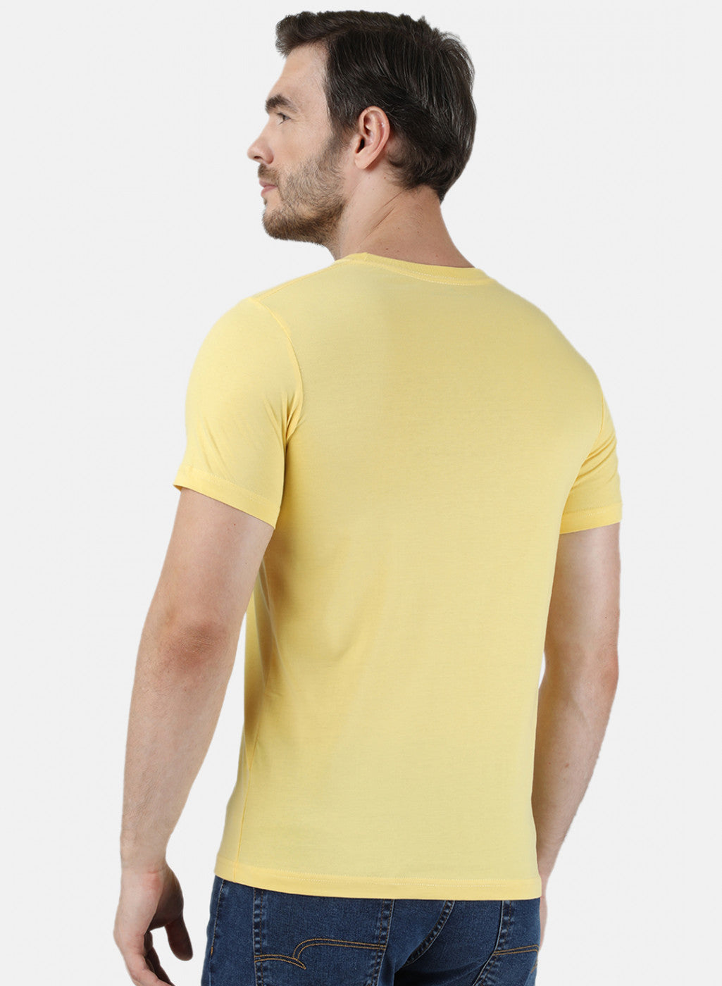 Mens Multi Color Plain T-Shirt