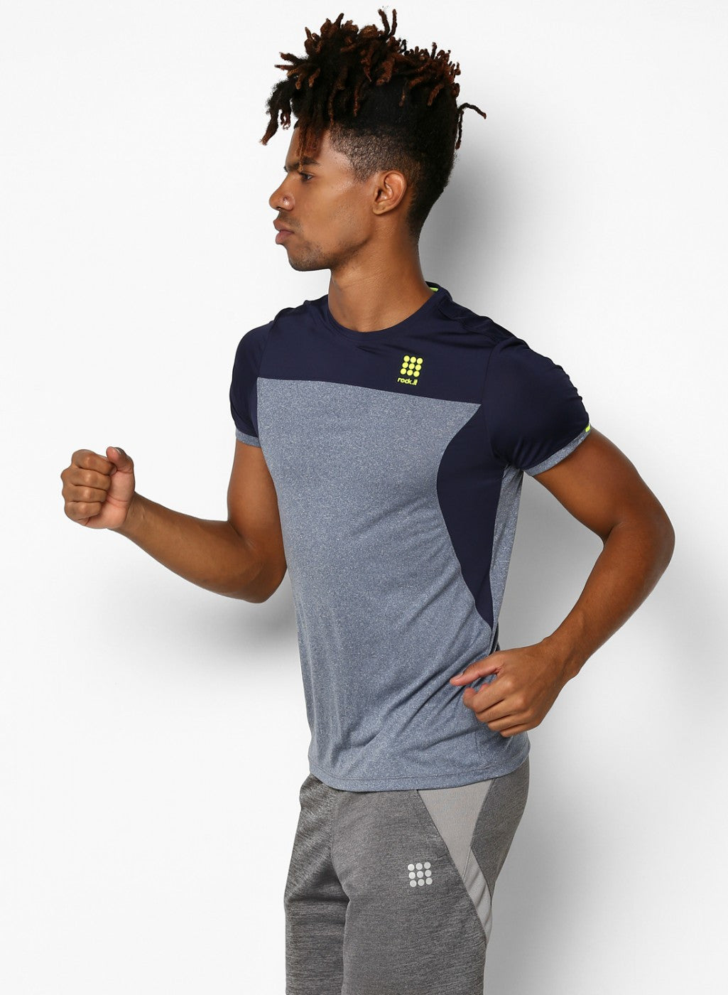 Rock.it Blue Round Neck Smart Fit T-Shirt