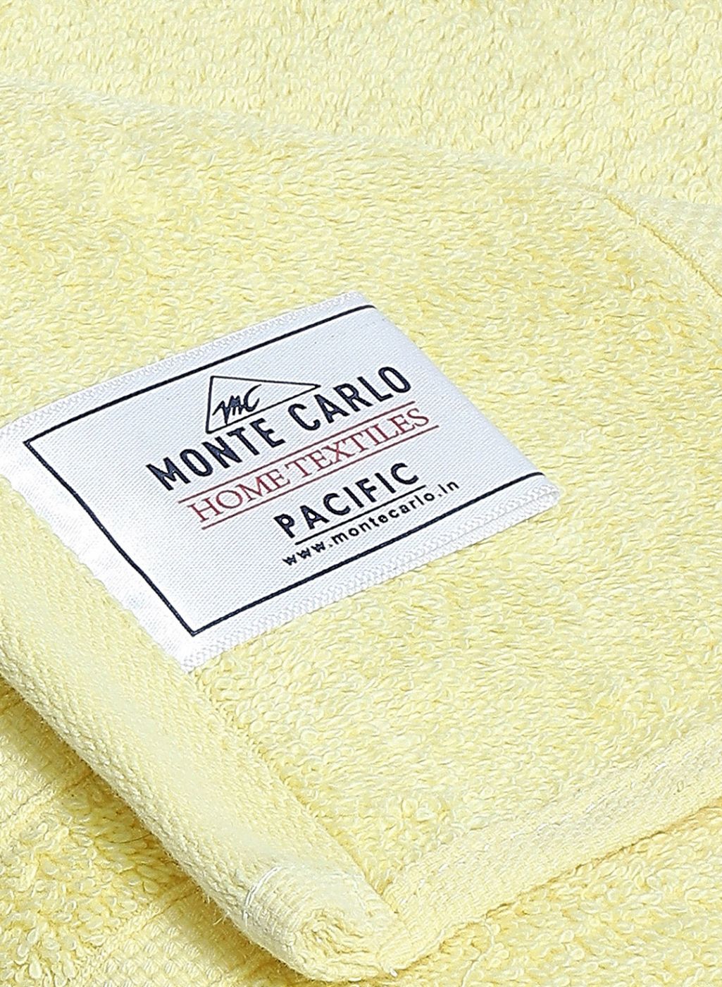 Yellow Cotton 525 GSM Bath Towel