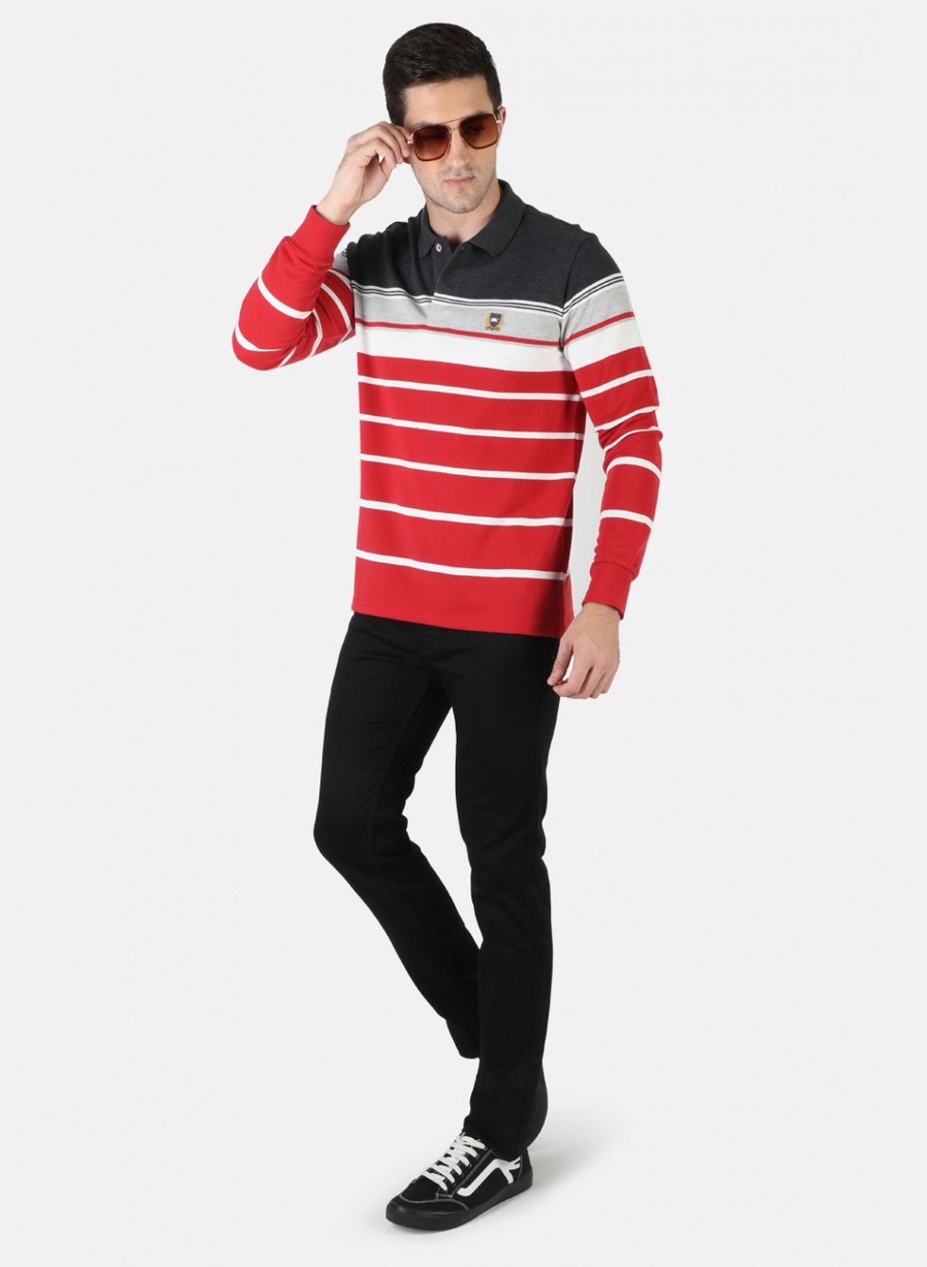 Men Red Stripe T-Shirt
