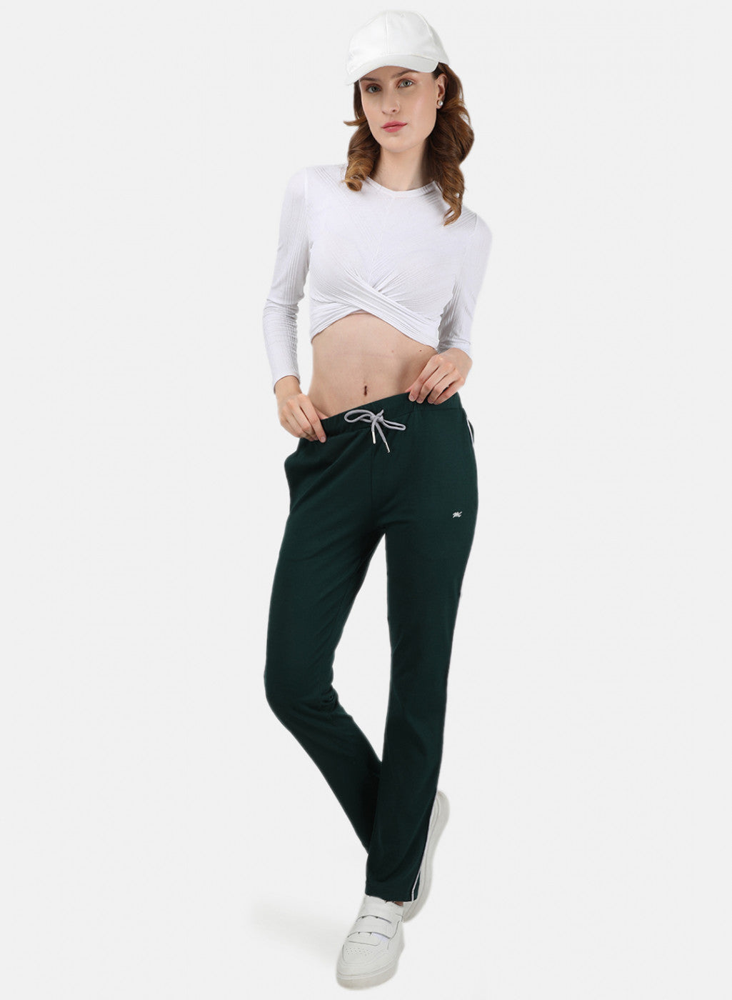 Womens Green Plain Lower