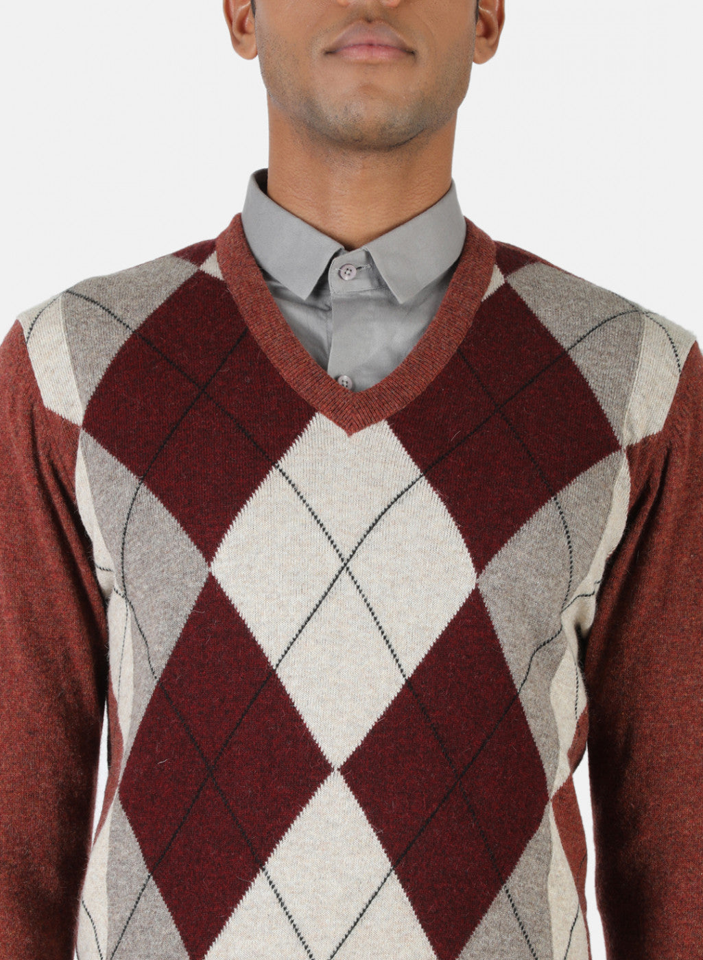 Men Multicolor Solid Pullover