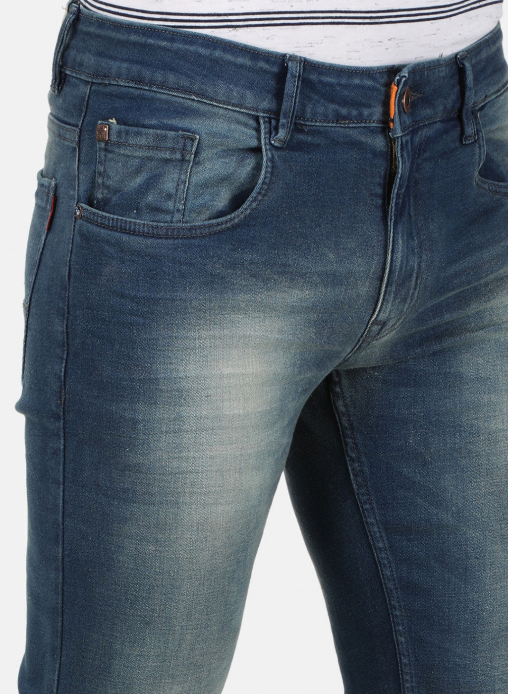Mens Blue Skinny Denim